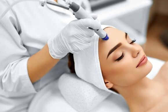 The girl is made with the rejuvenation procedure